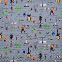 9844/キルト/虫たちとグレー