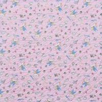 9845/キルト/ユニコーンのギンガムチェックピンク