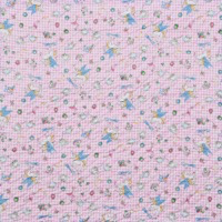 9845/キルト/ユニコーンのギンガムチェックピンク